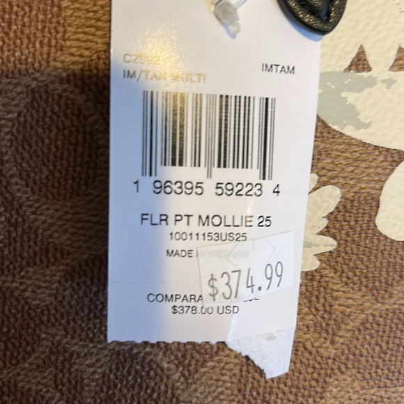 NEW No longer available. Retails: $398. COACH Women’s Handbag. Mollie Daisy Tote - Picture 10 of 12